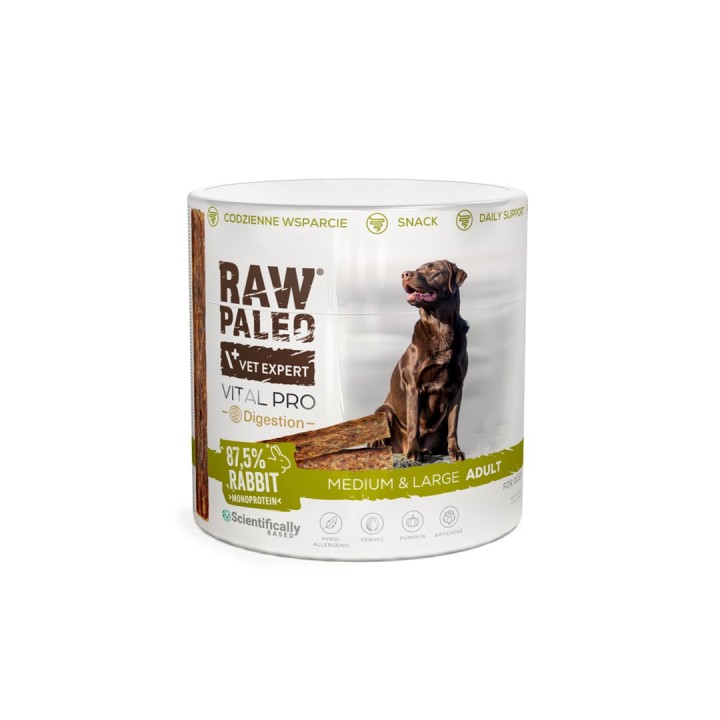 VETEXPERT Raw Paleo Vital Pro Digestion coniglio medio grande mono - snack per cani - 100g