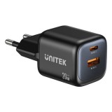 UNITEK Zeno caricabatterie universale nero AC ricarica veloce interno