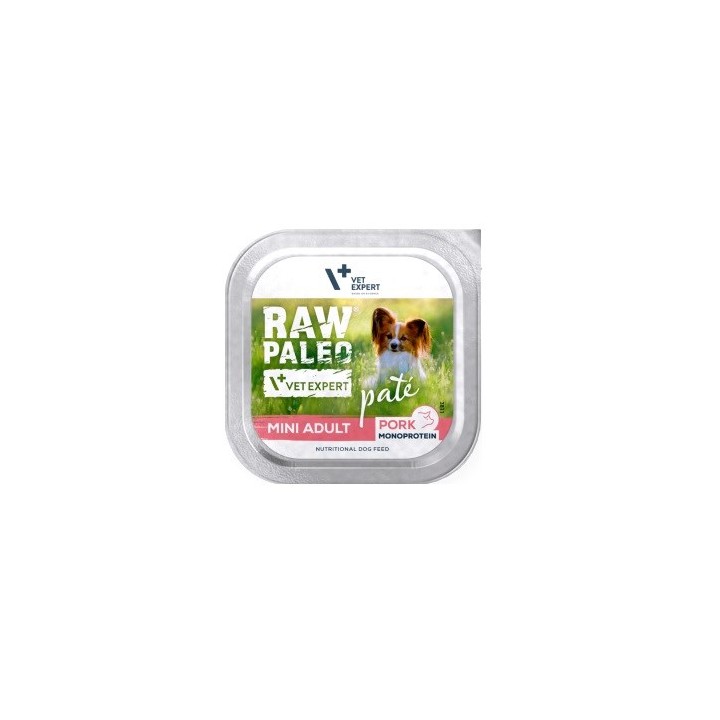 VETEXPERT Raw Paleo Pâte Mini Adult Maiale - cibo umido per cani - 150g