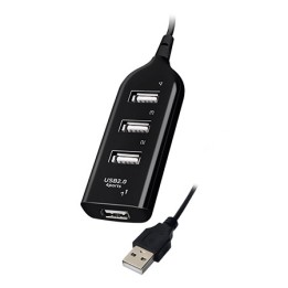Vakoss TC-234UX hub interfaccia USB 2.0 nero