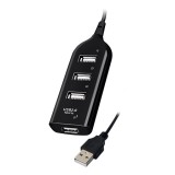 Vakoss TC-234UX hub interfaccia USB 2.0 nero