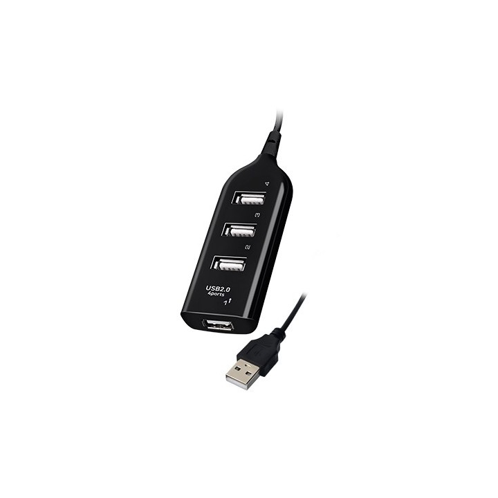 Vakoss TC-234UX hub interfaccia USB 2.0 nero