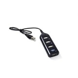 Vakoss TC-234UX hub interfaccia USB 2.0 nero