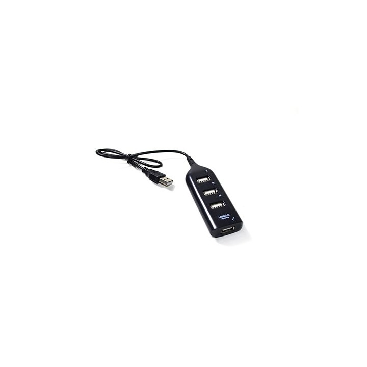 Vakoss TC-234UX hub interfaccia USB 2.0 nero