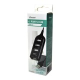 Vakoss TC-234UX hub interfaccia USB 2.0 nero