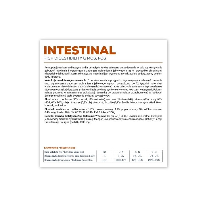 VETEXPERT Veterinary Diet Intestinal Cat - cibo umido per gatti - 100g