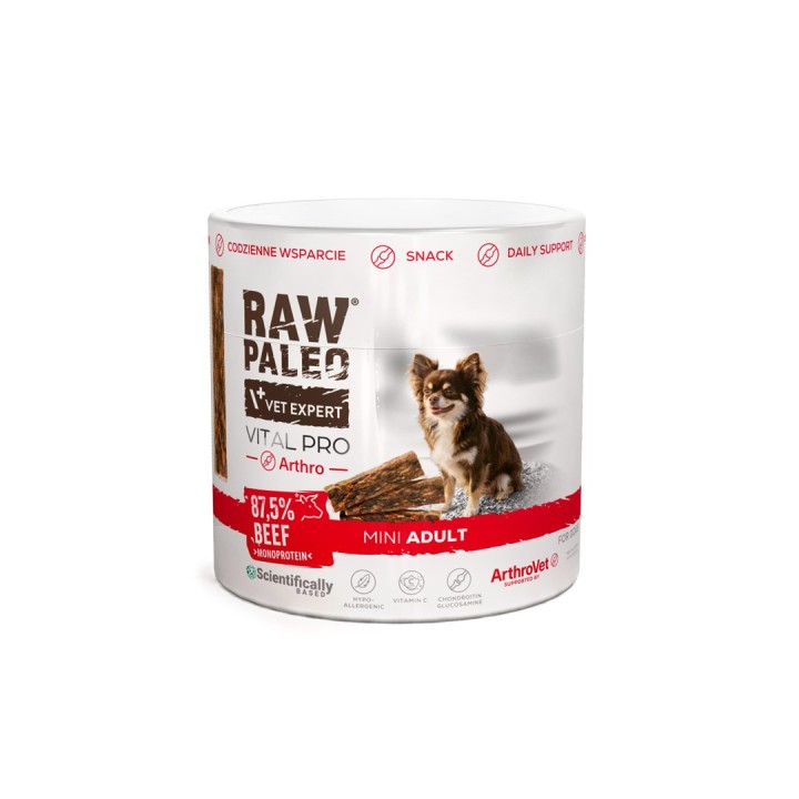 VETEXPERT Raw Paleo Vital Pro Arthro Manzo Mini Mono - snack per cani - 100g