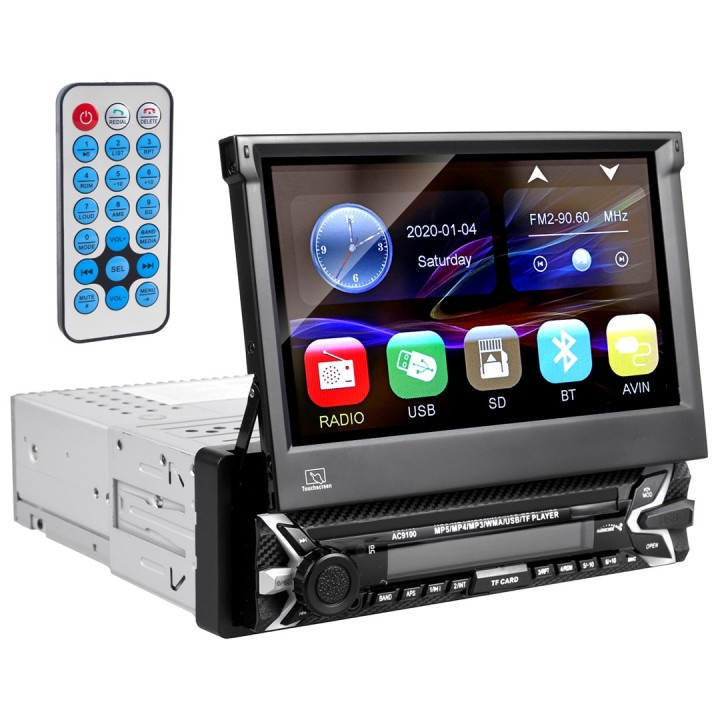 Autoradio digitale Audiocore AC9100 nero rosso