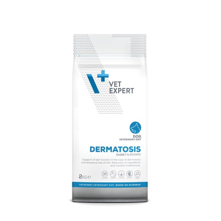VETEXPERT Veterinary Diet Dermatosis Dog Coniglio & Patata - cibo secco per cani - 2 kg