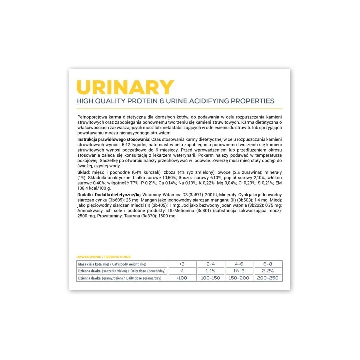 VETEXPERT Veterinary Diet Urinary Cat - cibo umido per gatti - 100 g