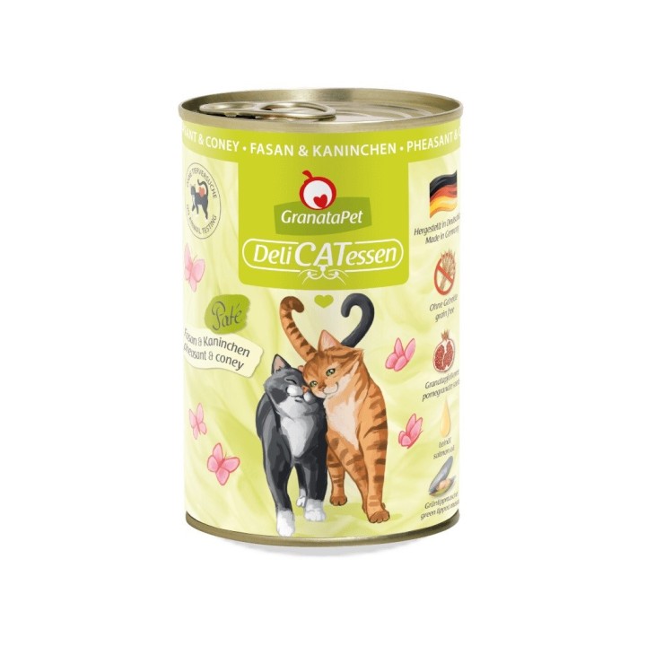 GRANATAPET DeliCATessen Fagiano e coniglio - cibo umido per gatti - 400g