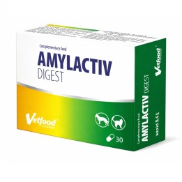 VETFOOD Amylactiv Digest - integratori alimentari per cani e gatti - 30pcs