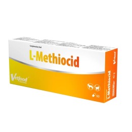 VETFOOD L-Methiocid - integratori alimentari per cani e gatti - 60pcs