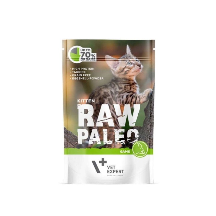 VETEXPERT Raw Paleo Kitten Cat Cervo - cibo umido per gattini - 100 g