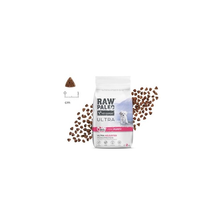 VETEXPERT Raw Paleo Ultra Mini Puppy Maiale - cibo secco per cani - 2kg