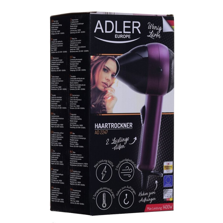 Adler AD 2247 ASCIUGACAPELLI 1400 W