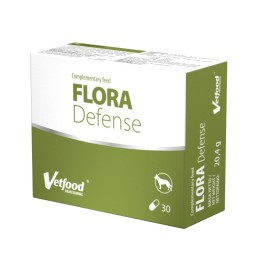 VETFOOD Flora Defense - integratori alimentari per cani e gatti - 30pcs