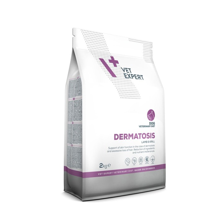 VETEXPERT Veterinary Diet Dermatosis Dog Agnello & Krill - cibo secco per cani - 2 kg