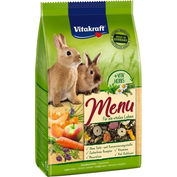 VITAKRAFT Menu Vital - cibo per conigli - 3kg
