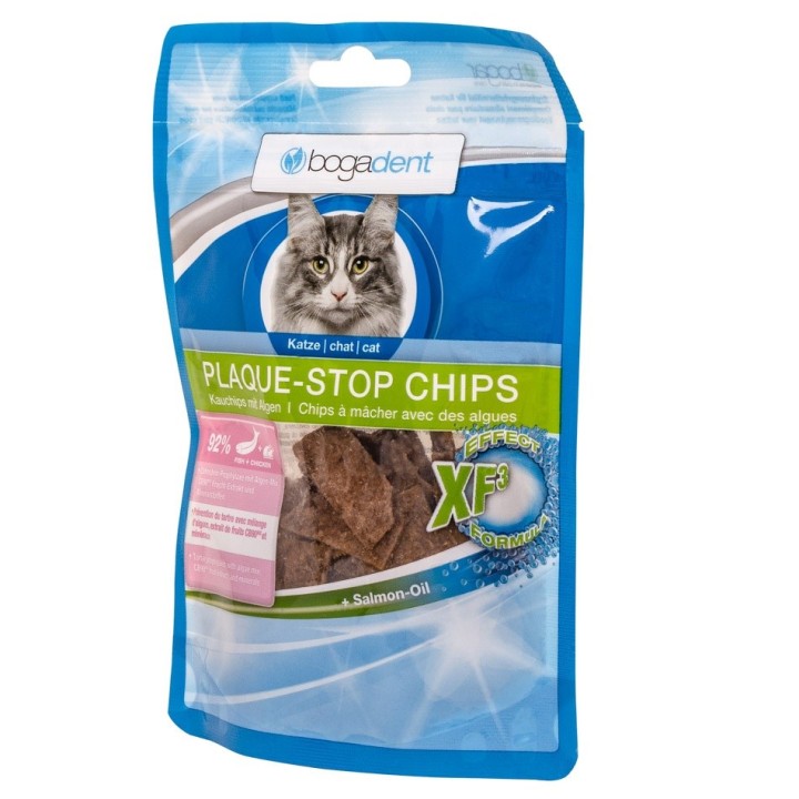 BOGAR Bogadent Plaque-stop Chips Pesce - snack per gatti - 50g