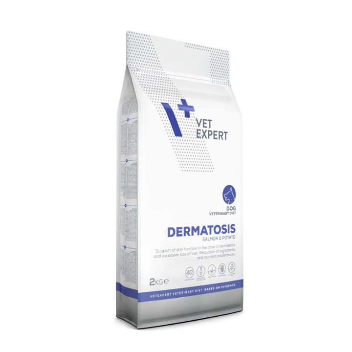 VETEXPERT Dieta Veterinaria Dermatosis Cane Salmone & Patata - cibo secco per cani - 2 kg