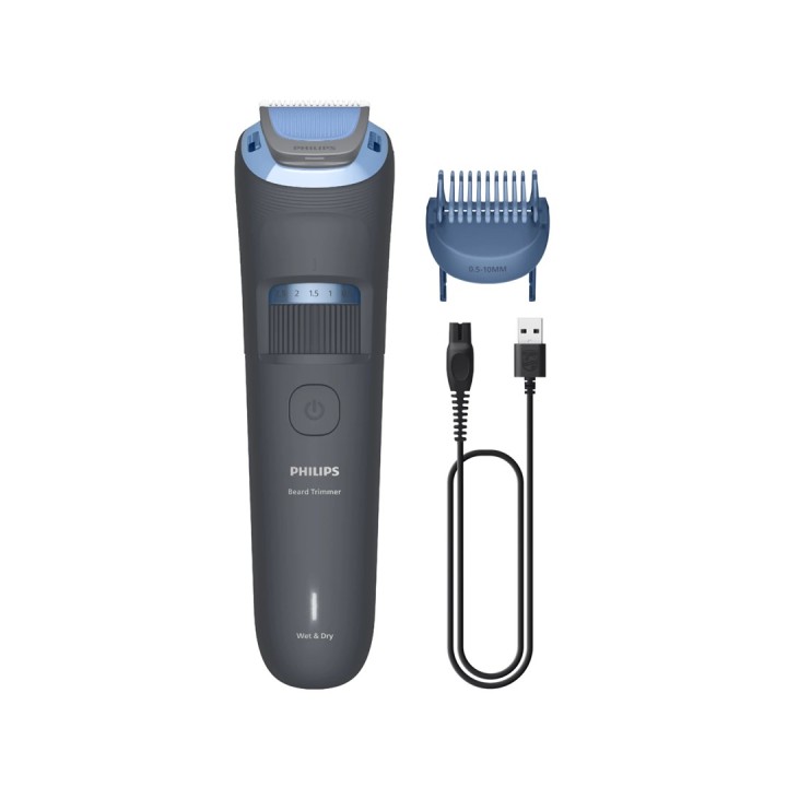 Philips Trimmer per barba 3000 Series BT3617/15 toelettatura barba con lame a punta arrotondata