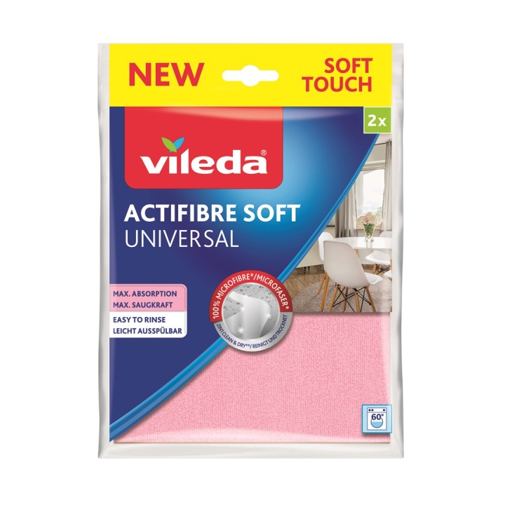 Vileda ACTIFIBRE Panno universale morbido 2 pc.