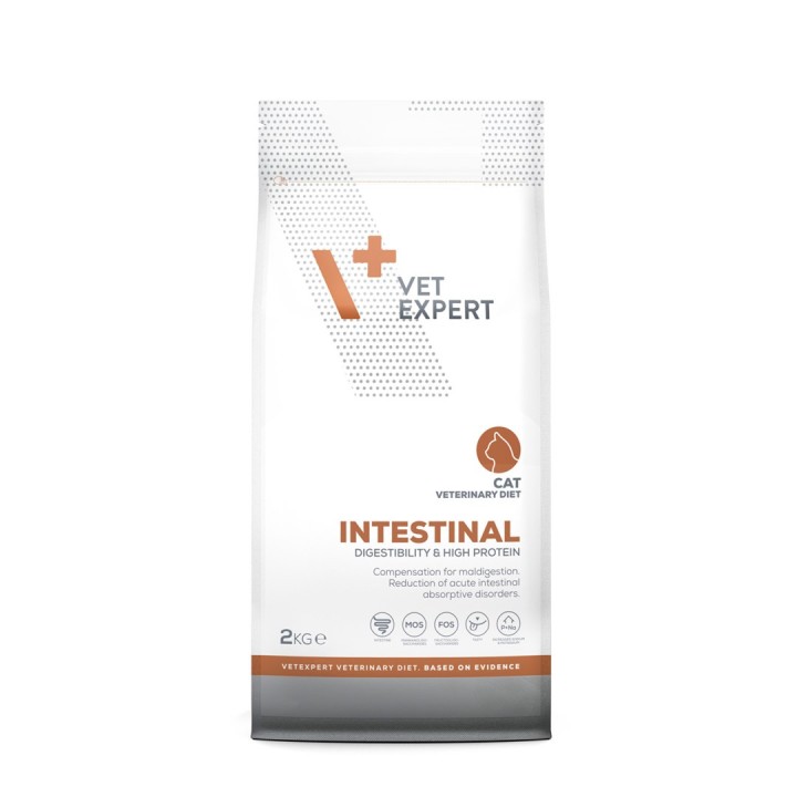 VETEXPERT Dieta Veterinaria Intestinal Gatto - cibo secco per gatti - 2 kg