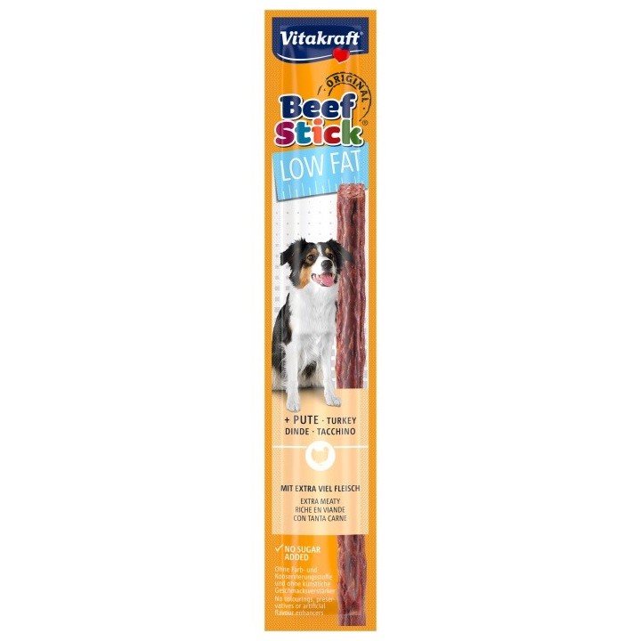 VITAKRAFT Beef Stick Low Fat con tacchino - snack per cani - 12 g