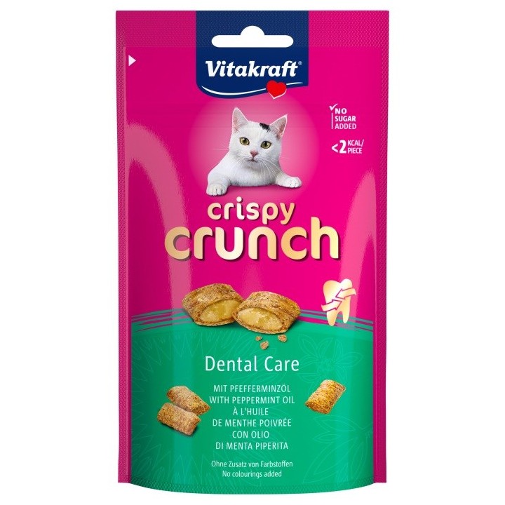 VITAKRAFT Crispy Crunch Dental - snack per gatti - 60g