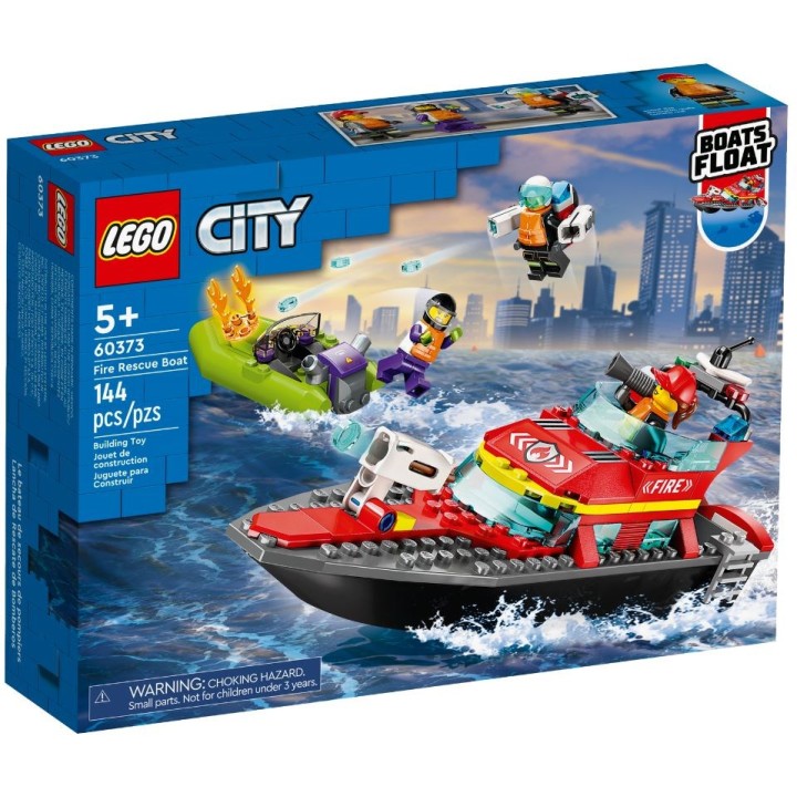 LEGO CITY 60373 BARCA DI SOCCORSO ANTINCENDIO