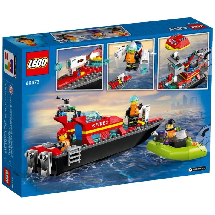 LEGO CITY 60373 BARCA DI SOCCORSO ANTINCENDIO