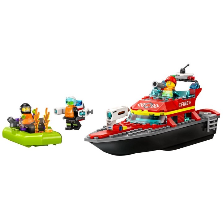LEGO CITY 60373 BARCA DI SOCCORSO ANTINCENDIO