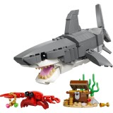 LEGO CREATOR 3 IN 1 31381 Squalo Feroce con Forziere del Tesoro