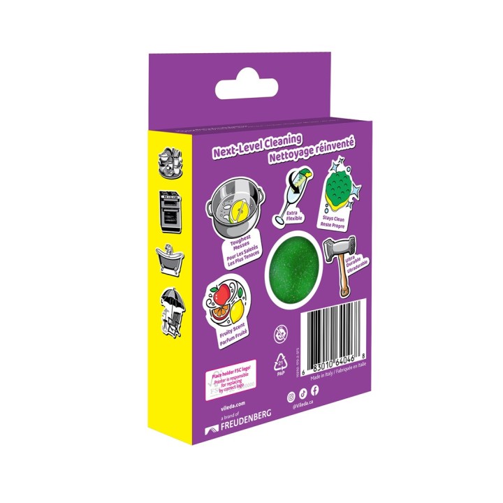 Vileda Punch Spugna Flessibile Limone 1 pezzo