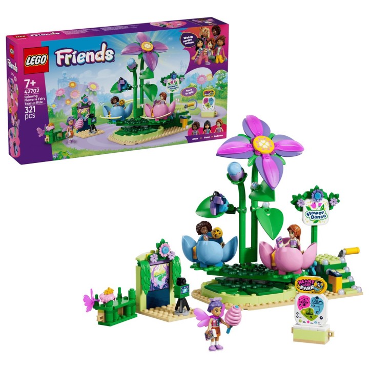LEGO FRIENDS 42702 Giostra Rotante Fiore e Tazza da Tè Fatato