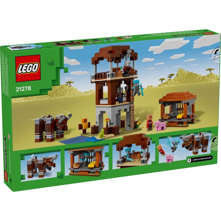 LEGO MINECRAFT 21278 L'Avamposto dei Pillager e il Devastatore