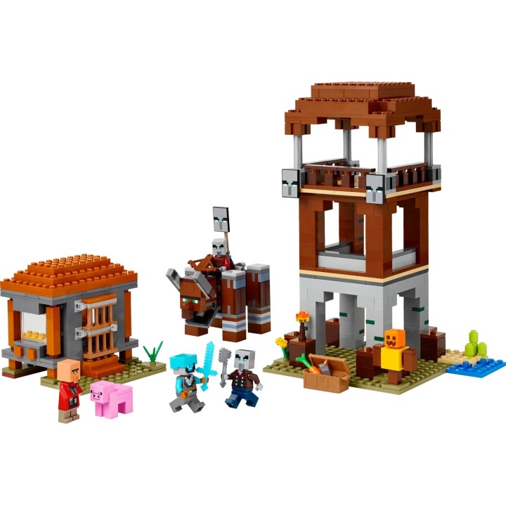 LEGO MINECRAFT 21278 L'Avamposto dei Pillager e il Devastatore