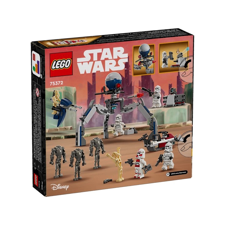 LEGO STAR WARS 75372 CLONE TROOPER E BATTLE DROID BATTLE PACK
