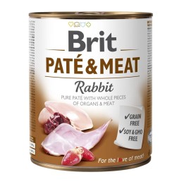 Cibo umido per cani BRIT PATÉ & MEAT Coniglio 800 g