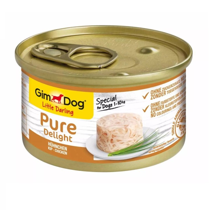 GIMDOG Little Darling Pure Delight pollo mono - cibo umido per cani - 85g