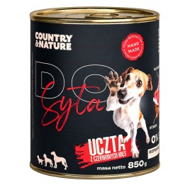 COUNTRY&NATURE Do syta Festa di carni rosse - cibo umido per cani - 850g