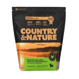 COUNTRY&NATURE Anatra con tacchino Razze piccole e medie - cibo secco per cani - 2kg