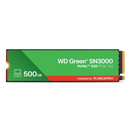 Western Digital Verde WD ™ SN3000 NVMe™ SSD POWERED BY SANDISK 500 GB