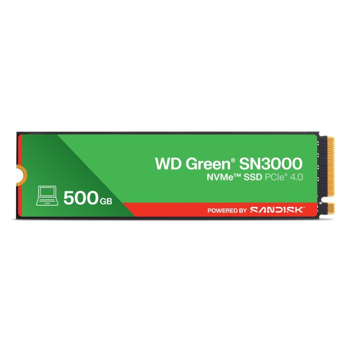 Western Digital Verde WD ™ SN3000 NVMe™ SSD POWERED BY SANDISK 500 GB