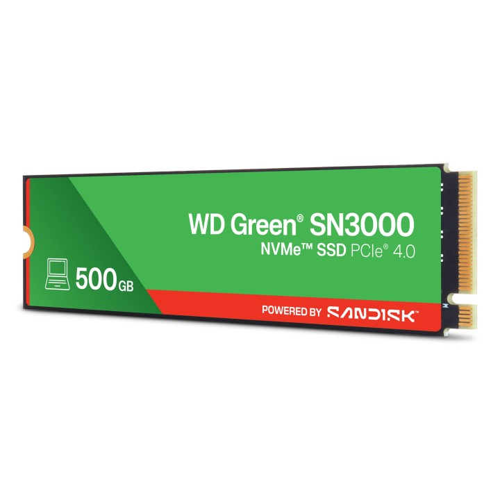 Western Digital Verde WD ™ SN3000 NVMe™ SSD POWERED BY SANDISK 500 GB
