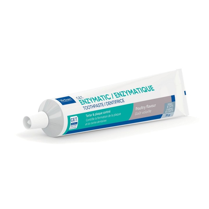 VIRBAC C.E.T. - dentifricio enzimatico per cani e gatti - 70 g