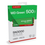 Western Digital Verde WD ™ SN3000 NVMe™ SSD POWERED BY SANDISK 500 GB