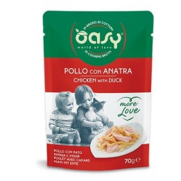 OASY More Love Pollo con anatra - cibo umido per gatti - 70g