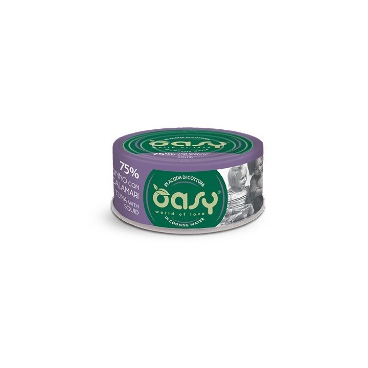 OASY More Love Tonno con calamaro - cibo umido per gatti - 70g